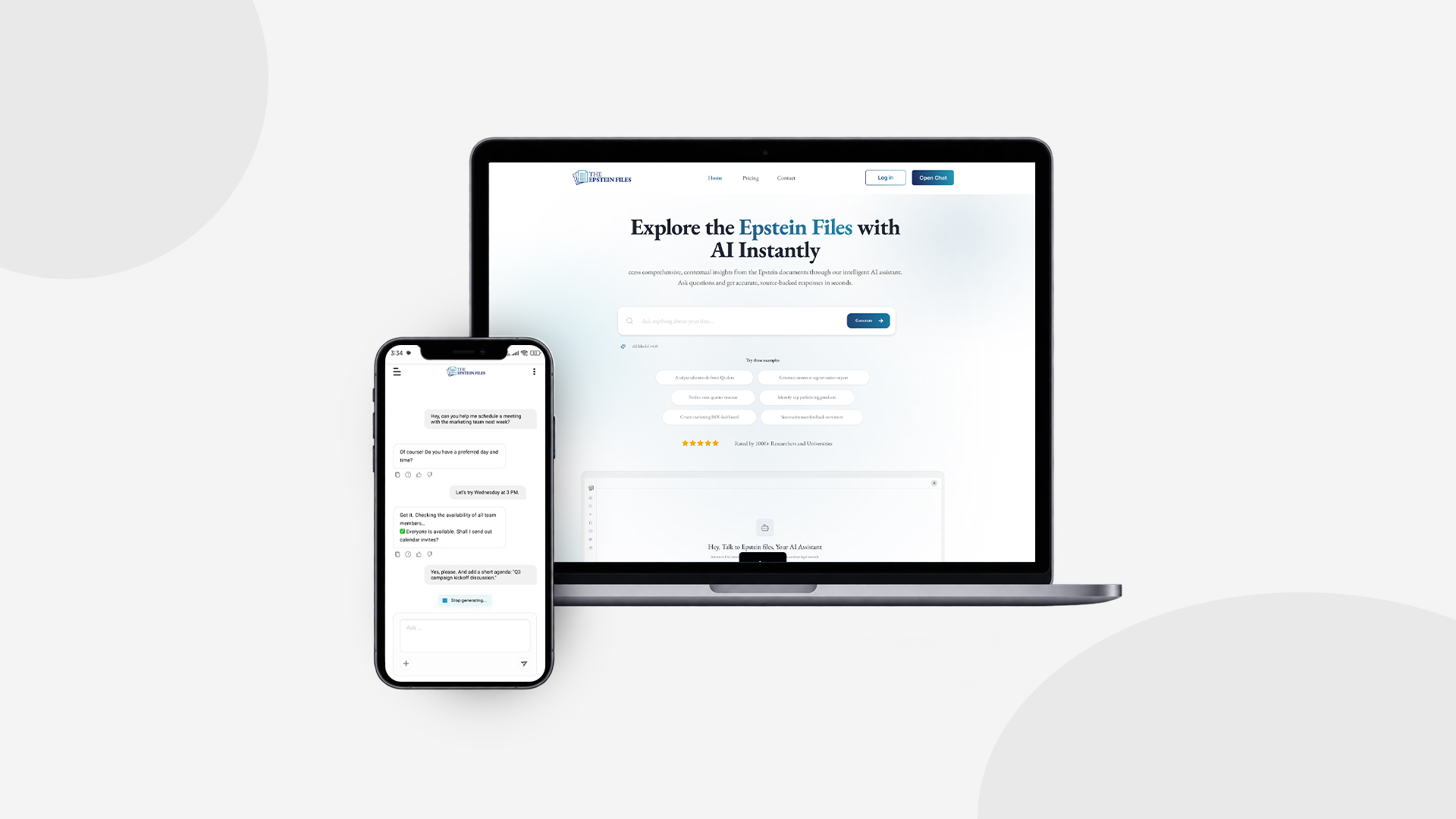 Epstein Files AI: Document Intelligence & Research Platform Epstein Files AI: Document Intelligence & Research Platform